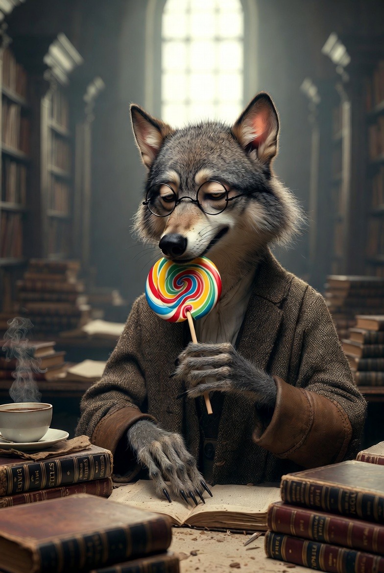 The Pencil-Neck Lollipop Wolf