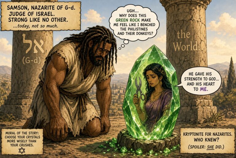 Between Two Pillars: Samson’s First Kryptonite, the Wife as Type of the World, and What Gets Put Before G-d